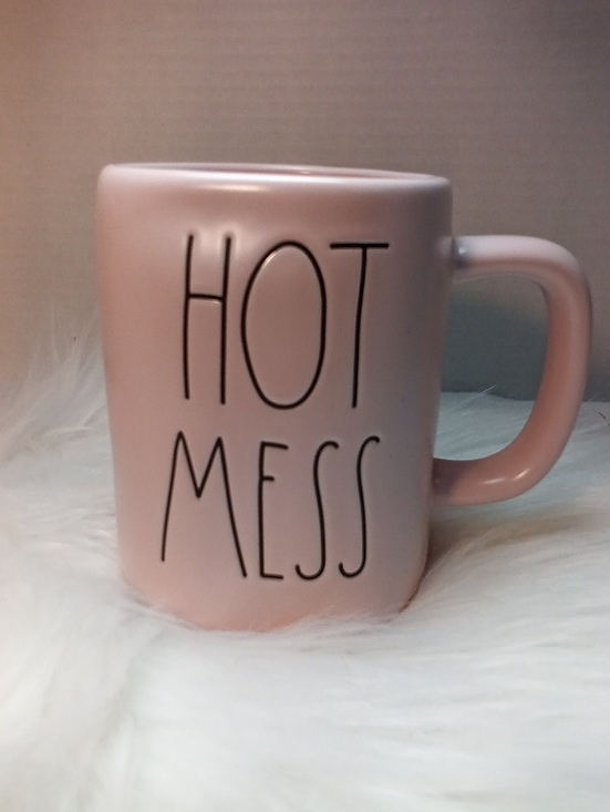 Rae Dunn Other - RAE DUNN "HOT MESS" PINK CERAMIC MUG